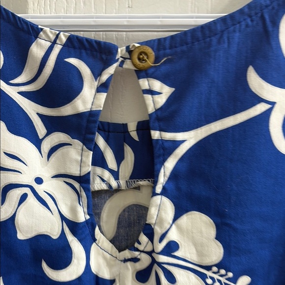 NWT Vibrant Floral Sleeveless Dress in Blue and White - Picture 4 of 6